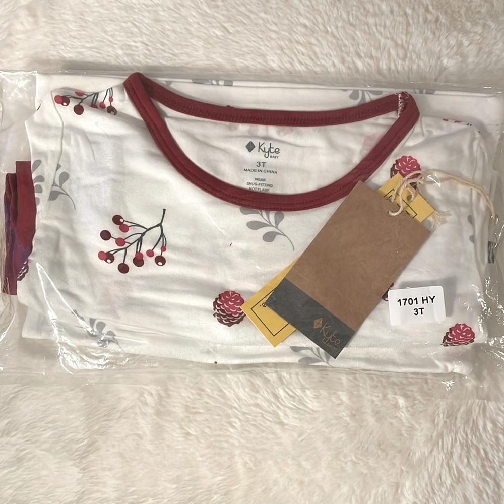 Kyte BABY HOLLY long sleeve pajamas. 3T